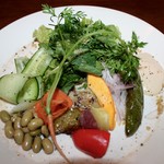 シチニア食堂 - 旬のおやさいの前菜プレート 9月中旬
