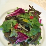 プランシエル - 彩り野菜のこんもりサラダ
            クルミのビネグレッド