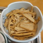 永福町 大勝軒 - いつも頼んでる別メンマ￥210。