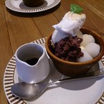 豆乳アイスのアフォガード