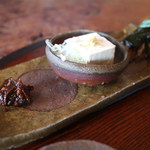 吟八亭 やざ和 - 蕎麦味噌/冷奴/にしん旨煮（吟ほろろ）