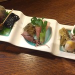 季節料理 薗 - 凝ったお通し('16.04)