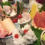 季節料理 薗 - 造り盛り合せ('16.04)