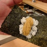 鮨 いとう - ウニ（いとうさんの撮影協力あり）