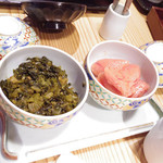 博多もつ鍋 やまや - 【ランチ】 明太子と高菜　食べ放題！
