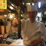 でっかいワサビと大将('16.07)