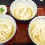 極楽うどん TKU - （11/1）ひやかけ３種盛り（600円）
