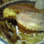 麺家 ぶんすけ - 塩旨辛ラーメン＆メンマ