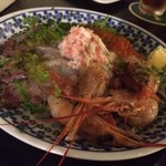 サロス．ナイトマルシェ - 港直送、海の幸盛り合わせカルパッチョ M 1000円