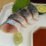 味処 清水 - 締めサバ 