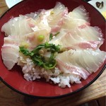 Katsugyo Donya Kaihou - 鯛めし(鯛茶漬け)ごはんにオン