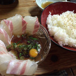 Katsugyo Donya Kaihou - 鯛めし(鯛茶漬け)