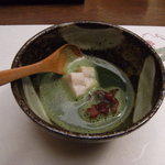 京の米料亭 八代目儀兵衛 - 抹茶と生麩のデザート