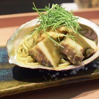 日本料理 晴山 - 鮑と雲丹の冷製うどん
