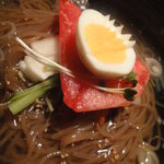 眞一館 - 水レーメン　スープが透明で味が濃厚～最高～★