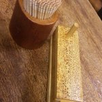 明治屋 - 一味入れと爪楊枝入れも雰囲気あります！