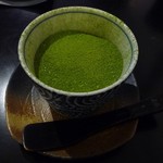 Hakurai Chaya Tenshouan - 京番茶のプリン 千家の抹茶風味570円