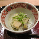 虎白 - 鮑飯蒸し2