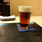 美の - 生ビール（琥珀の時間、７５０円）