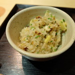 美の - 栗と小口ねぎと胡麻の香りが混ざり合って美味