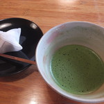 菊壽堂義信 - 葛ふくさ、お抹茶（2016年9月）