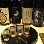 江戸前 鮨 服部 - ◎お酒の飲み比べ