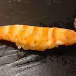 江戸前 鮨 服部 - ◎美味しい車エビ