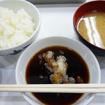 天ぷらのひらお - ご飯とお味噌汁と天つゆ