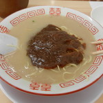 カレー替え玉投入