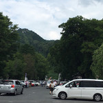 たねや日牟禮茶屋 - ［2016年7月］八幡山ロープウェイも見えます