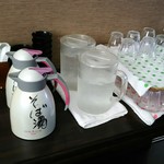 したかわら - 2016.2ver.⑥ お水・蕎麦湯がセルフです♪