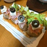 やきとん えん家 - レンコンのカナッペ