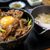 まるい食堂 - 料理写真:Cセット　すき焼き丼+ミニうどん