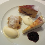 銀座 ハプスブルク・ファイルヒェン - ケーキ3種盛り合わせ　ドリンク付き　1980円+TAX