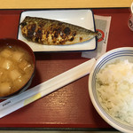 奈良針テラス食堂 - 鯖の塩焼き定食