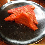 肉料理 荒川 - ヒレ、ロース、三角バラ。