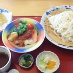 水の食卓 百けん濠 - 麦切り膳