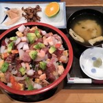 千春鮨 - 2016.9.21。バラチラシ丼　600円