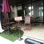 クレープアンドカフェ ヴァーチュ - テラス席　2016/09