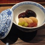 茶菓円山 - 福豆のアップ(2016.08)