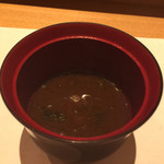 鮓 きずな - 201609再訪 本日の白身のあらの味噌汁