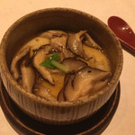 鮓 きずな - 201609再訪 明石の伝助穴子、岡山の椎茸の茶碗蒸し