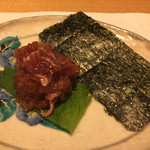 鮓 きずな - 201609再訪 宮城 気仙沼鰹 九州のモロ味噌と合わせて