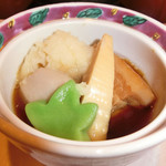 観月苑 - 十勝産豚の角煮 ポテト餡かけ