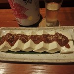 亭久五 - 自家製味噌が掛かった　名物・テイク豆腐