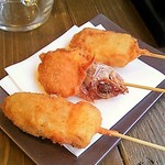 手前から鴨ねぎ・のどぐろ・ふわふわベーコン