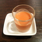 レストラン 鎌倉 - 1】トマトとバルサミコのスープ(ランチコース)