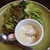 ニコニコ - 料理写真:葉野菜サラダと白菜の冷製スープ