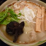 いち井 - 焼きあご塩　800円（旧価格）＋大盛り100円＋海老わんたん200円