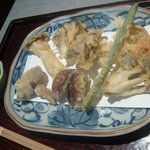三吉橋 小嶋屋 - きのこの天ぷら（１０００円）★★★★2010年